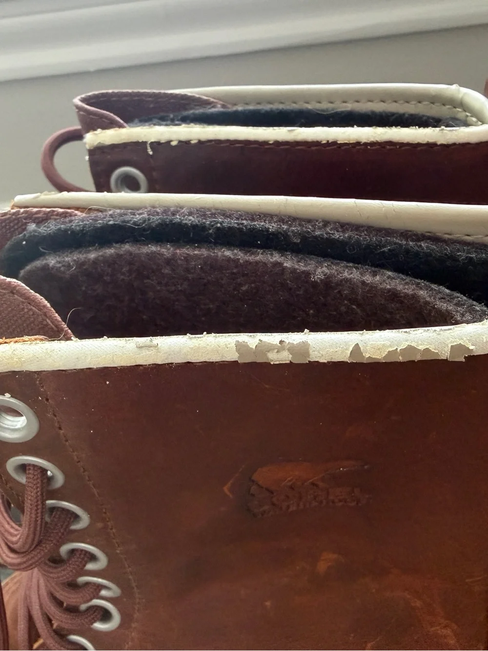 Sorel Brown and Black Waterproof Lace-Up Snow/Rain Boots